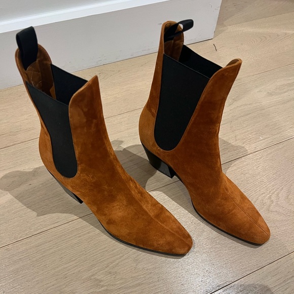 Khaite Suede Saratoga Chelsea Boots / Booties - Picture 5 of 7